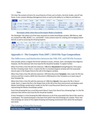 Visio 2010 tips and techniques handouts | PDF