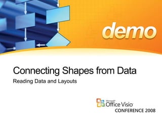 Connecting Shapes from Data
Reading Data and Layouts
 