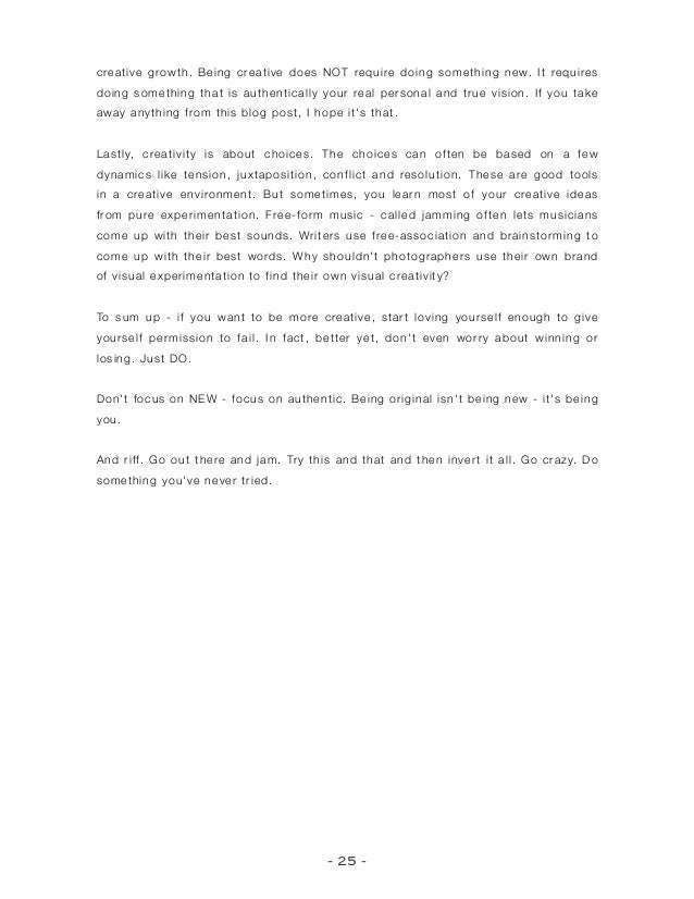 essay on creativity