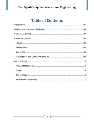 Vision And Scope Document | PDF