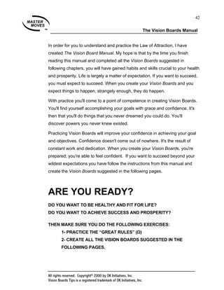 Vision Board Instructions.pdf Create A Vision Board for Future | PDF