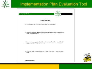 Implementation Plan Evaluation Tool 