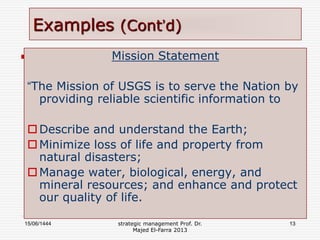 Pollution Reduction Mission Statement Examples vision-mission-objectives2012.ppt