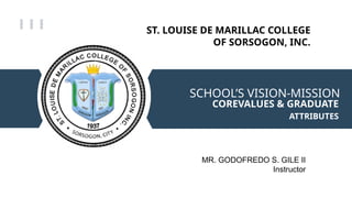 Core Value Gradute Program VISION-MISSION, CORE VALUES, AND GRADUATE ATTRIBUTES.pptx