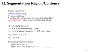 II. Segmentation Région/Contours
92
 