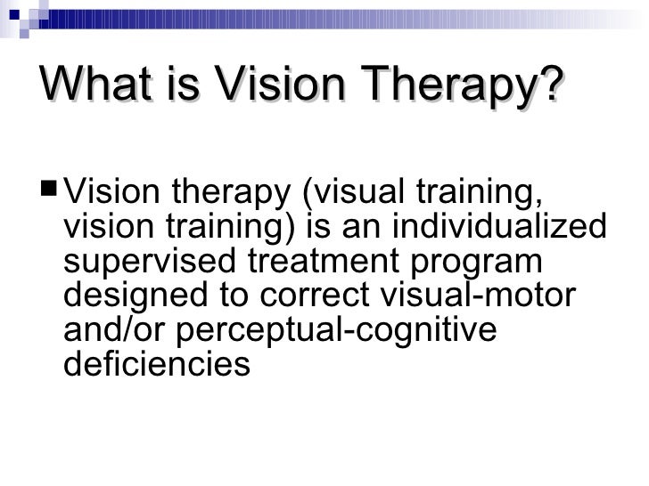 Eye Therapy Computer Programs