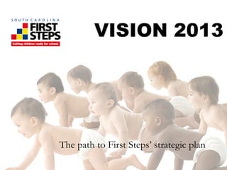 VISION 2013 The path to First Steps’ strategic plan 