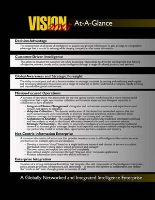 Vision 2015 - Geheimdienste Global verknüpfen