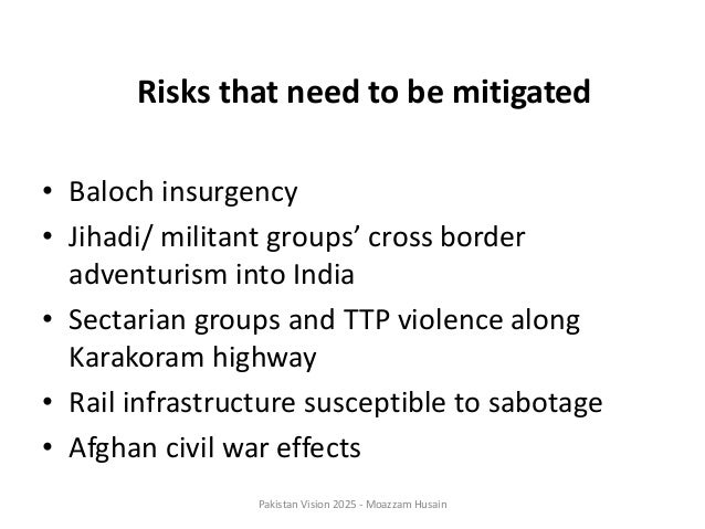 Pakistan Vision 2025 Regional Connectivity Initiative