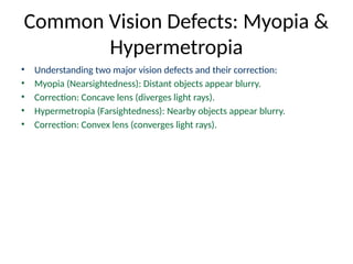Vision Problems Light Rays Vision_and_Light_Presentation.pptx part 2 | PPTX