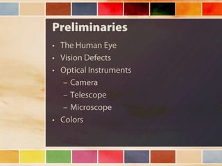 Vision and optical instruments