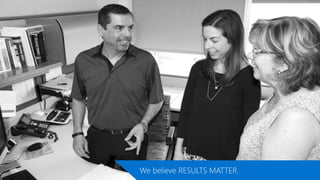 We believe RESULTS MATTER.
 