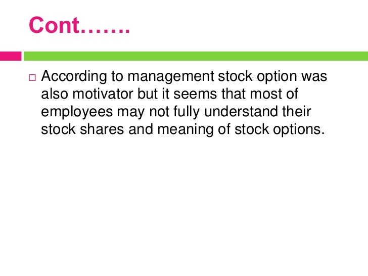 Define employee stock options