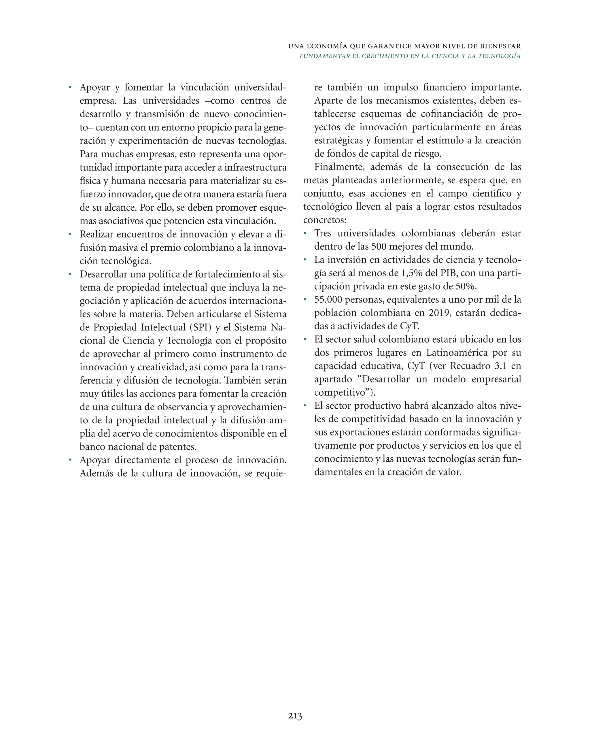 Vision colombia 2019