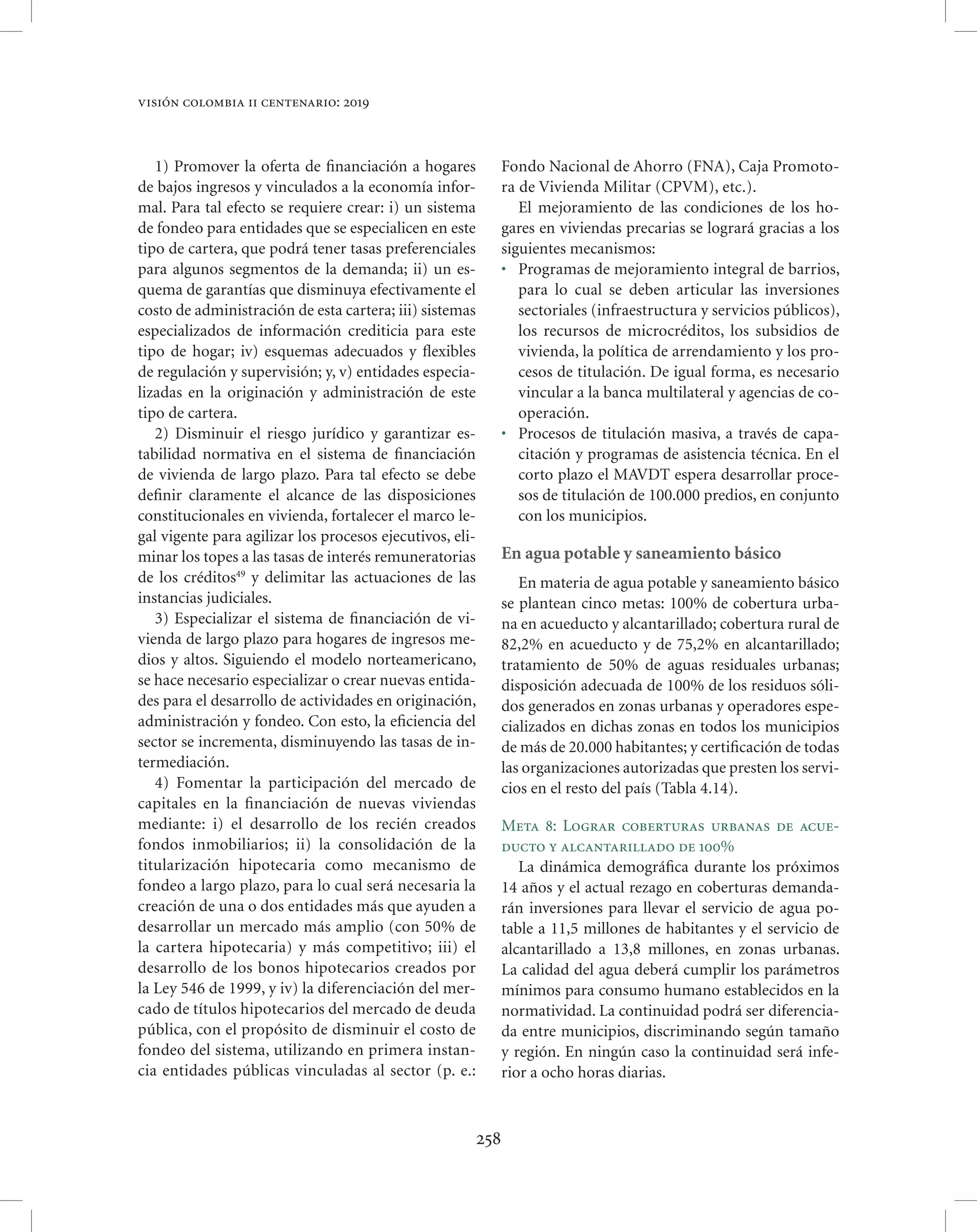 Vision colombia 2019