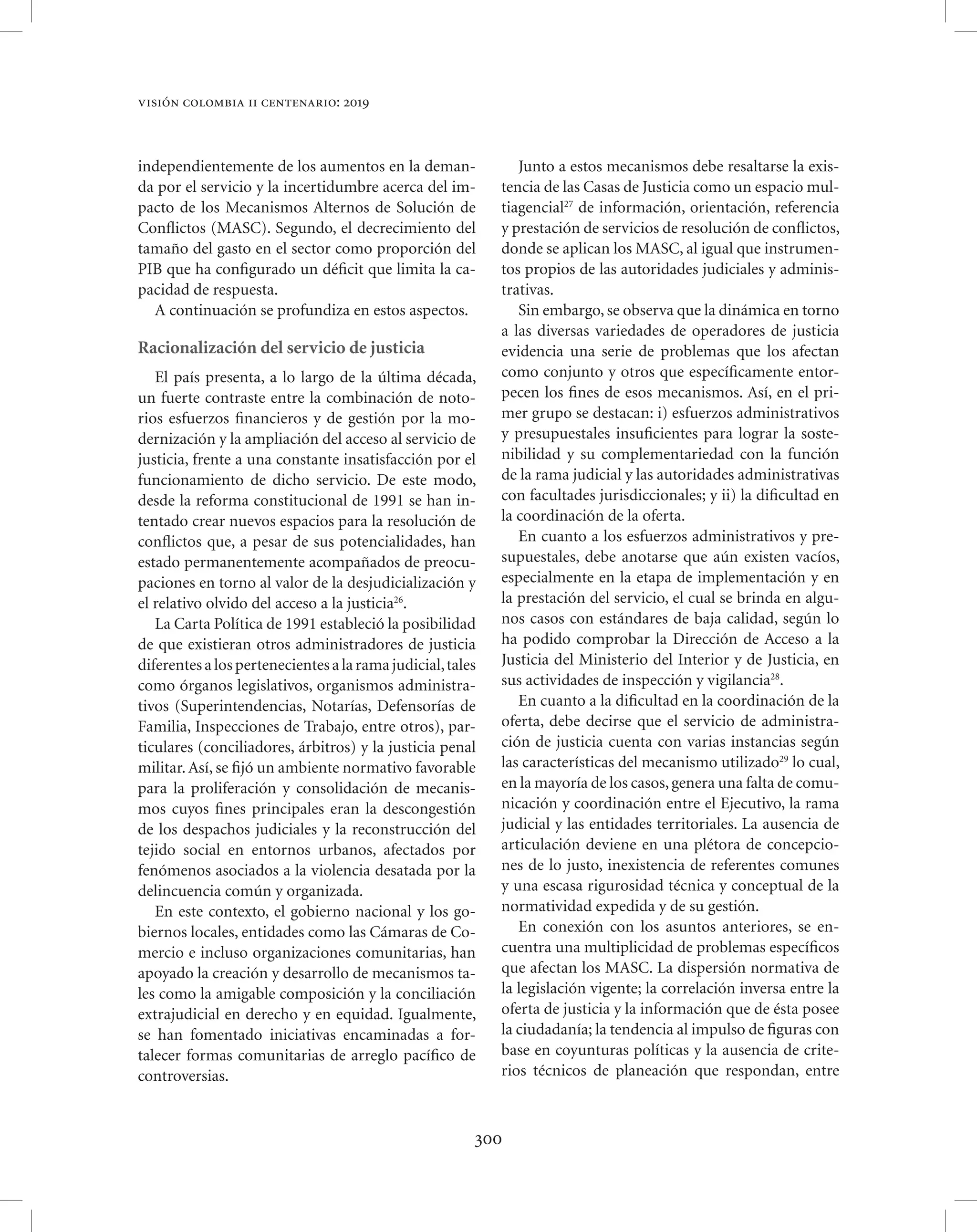 Vision colombia 2019