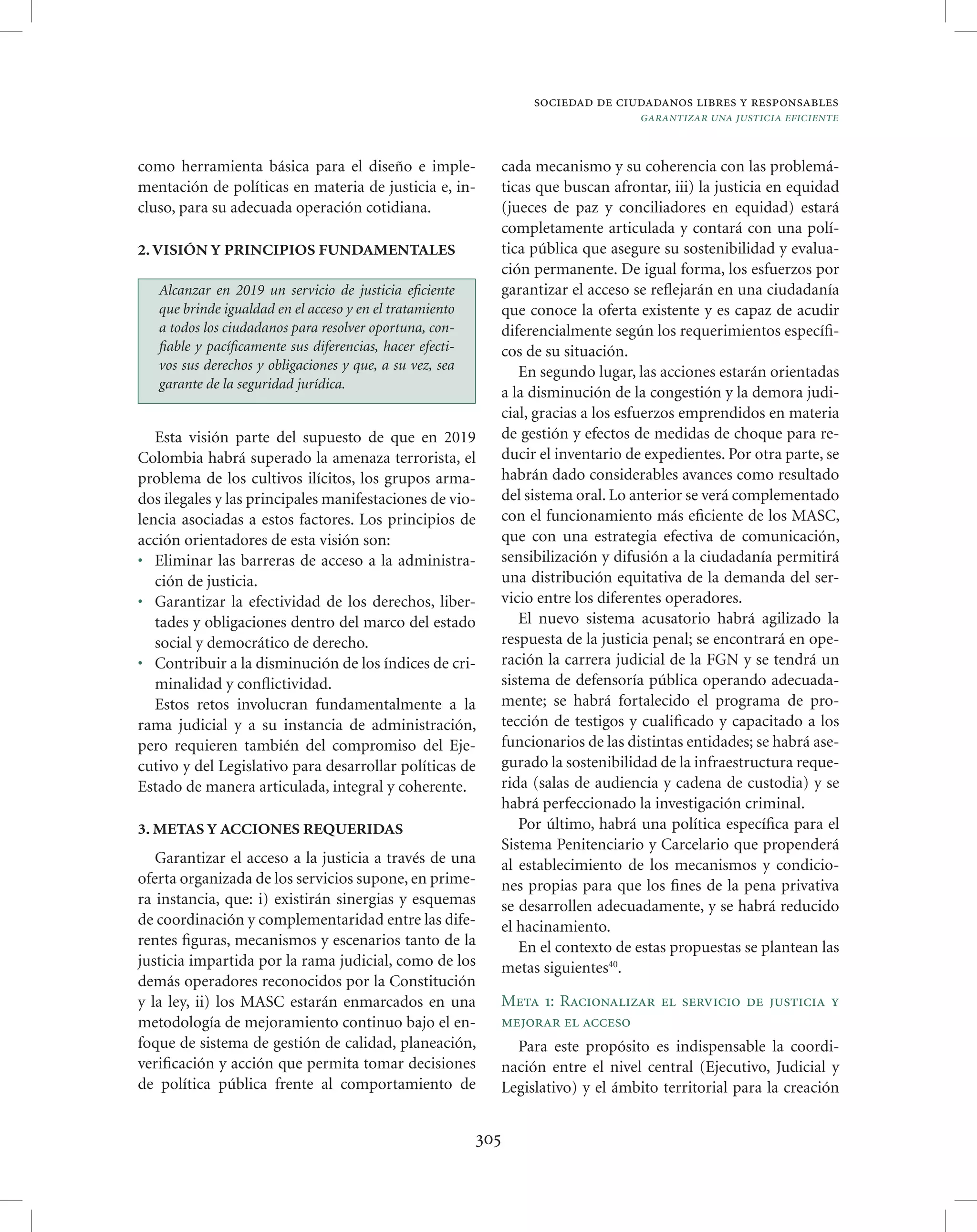 Vision colombia 2019