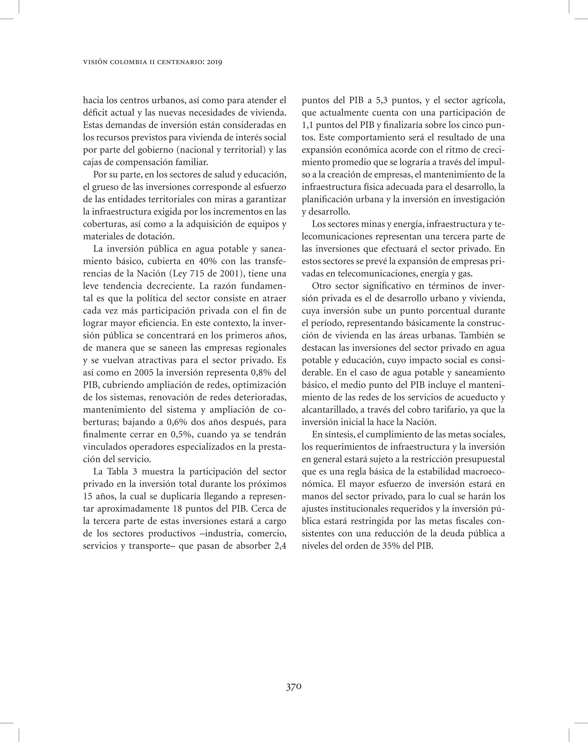 Vision colombia 2019