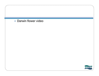    Darwin flower video
 