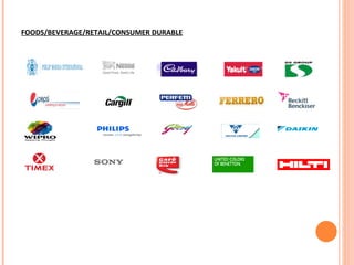 FOODS/BEVERAGE/RETAIL/CONSUMER DURABLE 