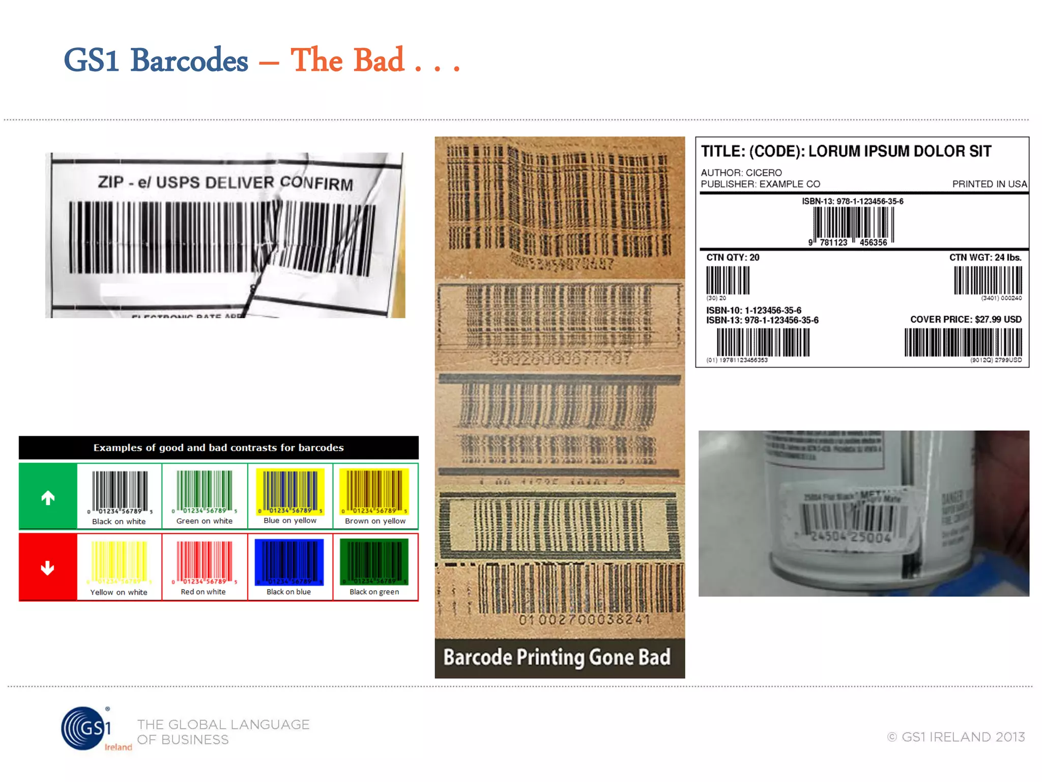 GS1 Barcodes – The Bad . . .

 