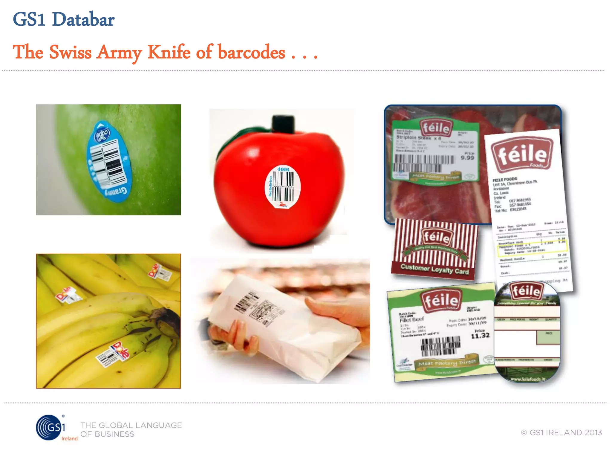 GS1 Databar
The Swiss Army Knife of barcodes . . .

 