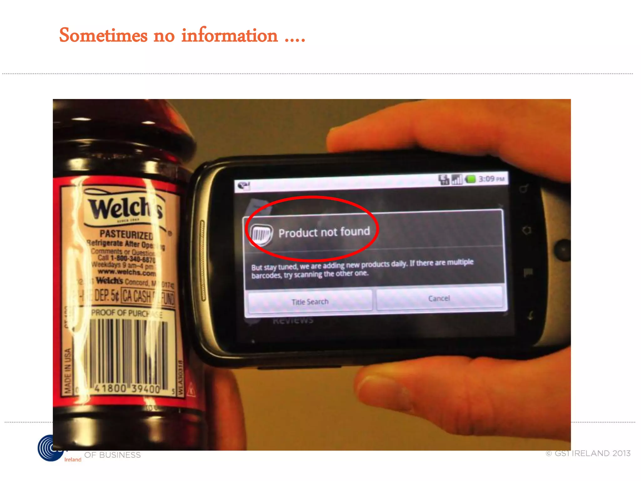 Sometimes no information ….

 