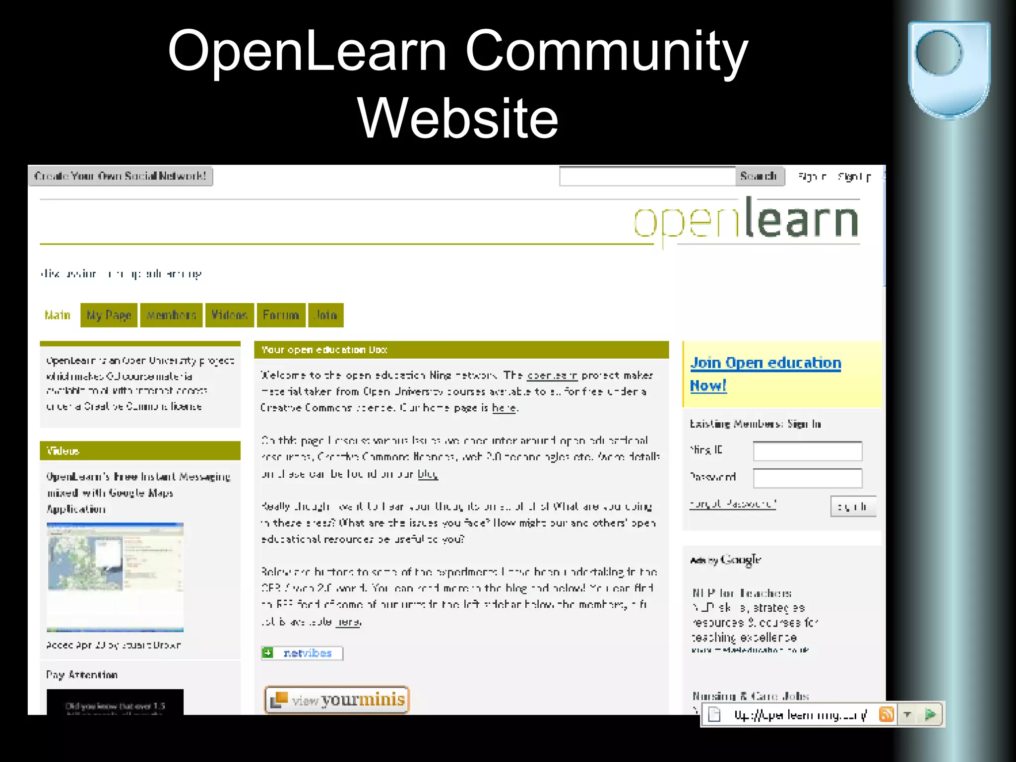 OpenLearn Community Website