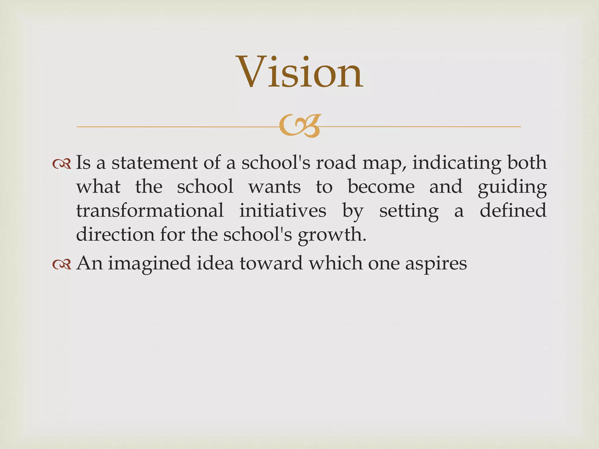 Vision Initives Vision, mission, philosophy and goals | PPTX