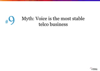 Myth: Voice is the most stable
       telco business
 