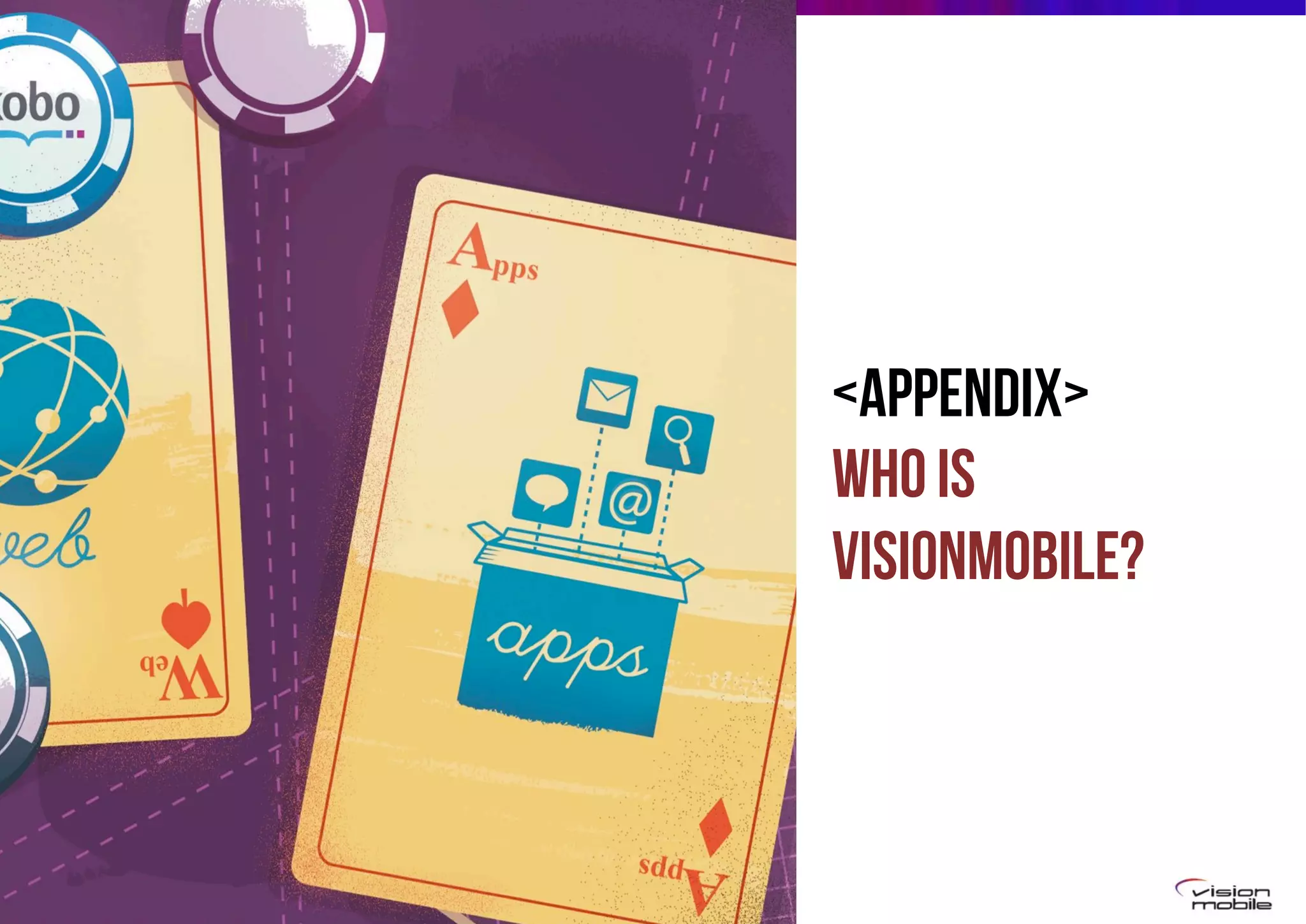<APPENDIX>
Who is
VisionMobile?

Page 51

 