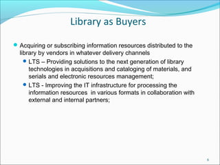 Vision of Library Technical Services | PPT