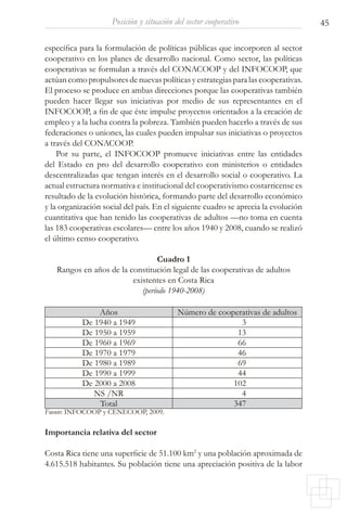 Vision panoramica del sector cooperativo en costa rica | PDF
