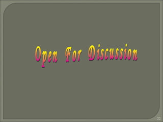 Open  For  Discussion 