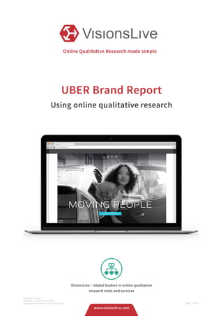 VisionsLive UBER Brand Report 19.2.16