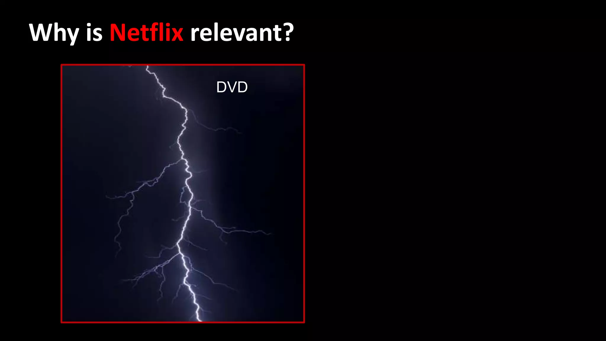 Why is Netflix relevant?
DVD
 