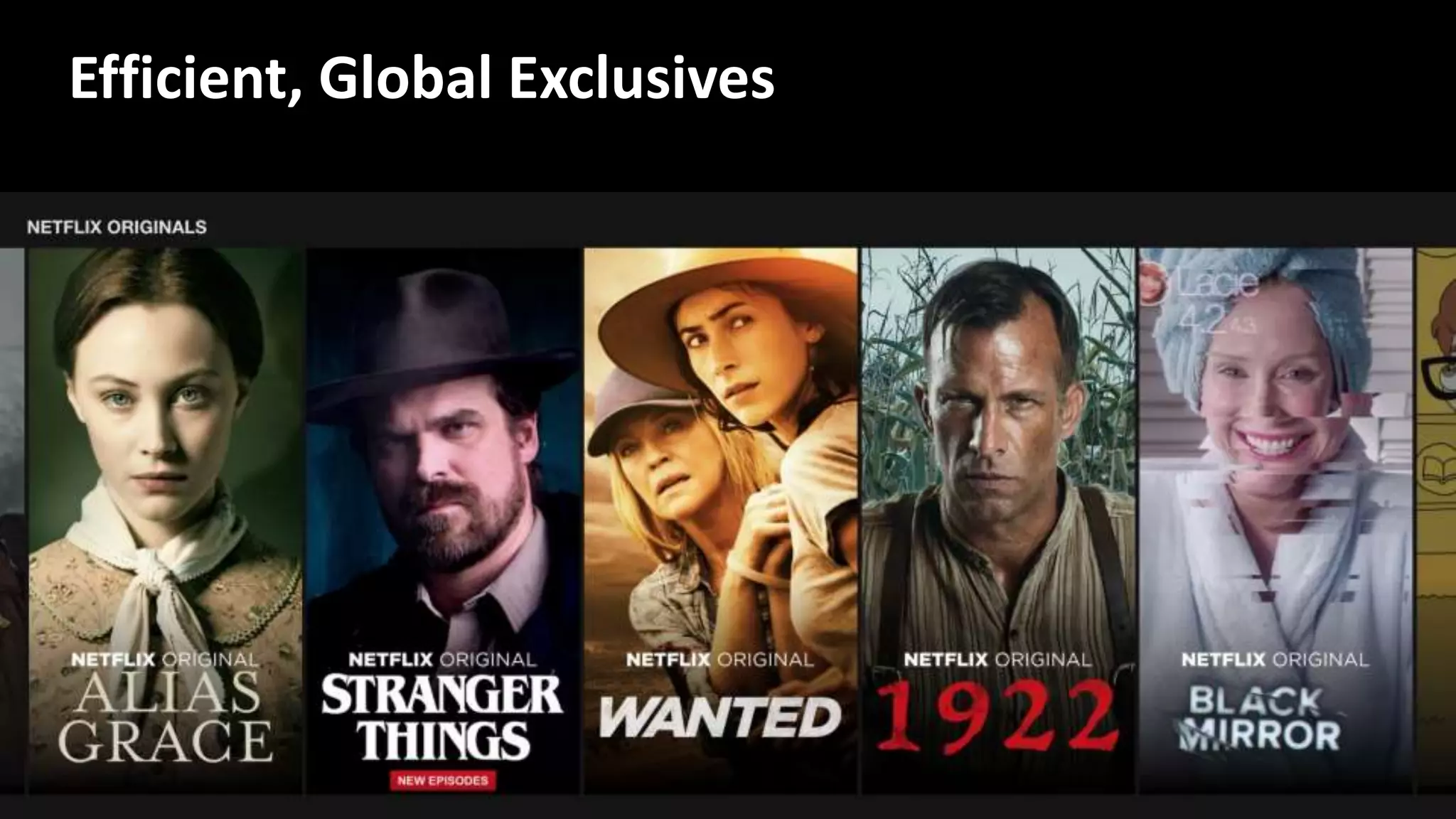 Efficient, Global Exclusives
 