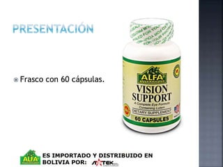  Frasco con 60 cápsulas. 
