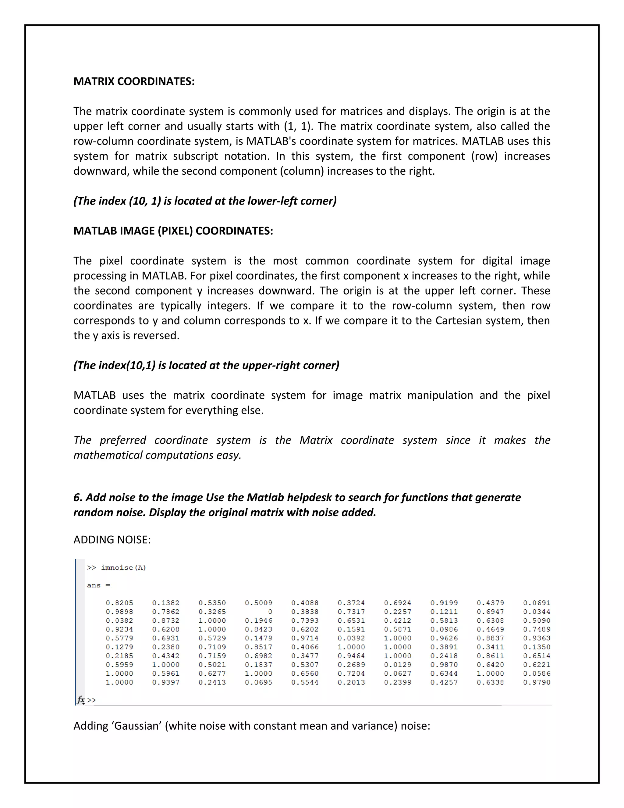 Vision systems_Image processing tool box in MATLAB | PDF