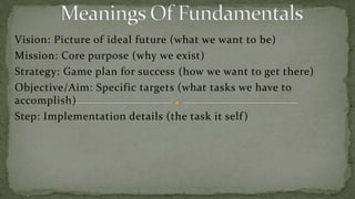 Vision and Mission DifferencesWhat is the difference? Does it matter? Vision Statements and Mission Statements can be power-packed drivers in a company culture when they are done right