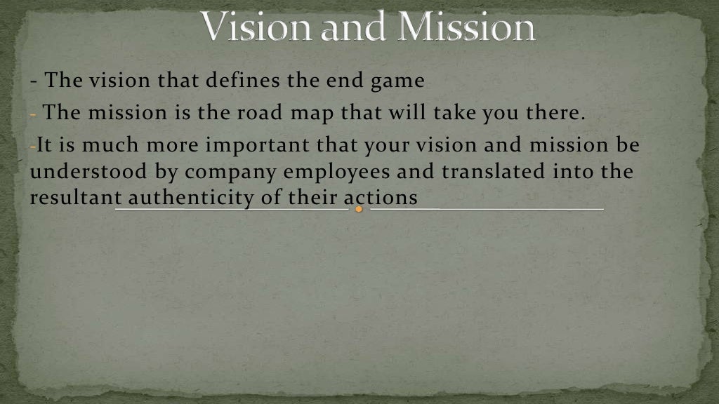 Vision vs mission