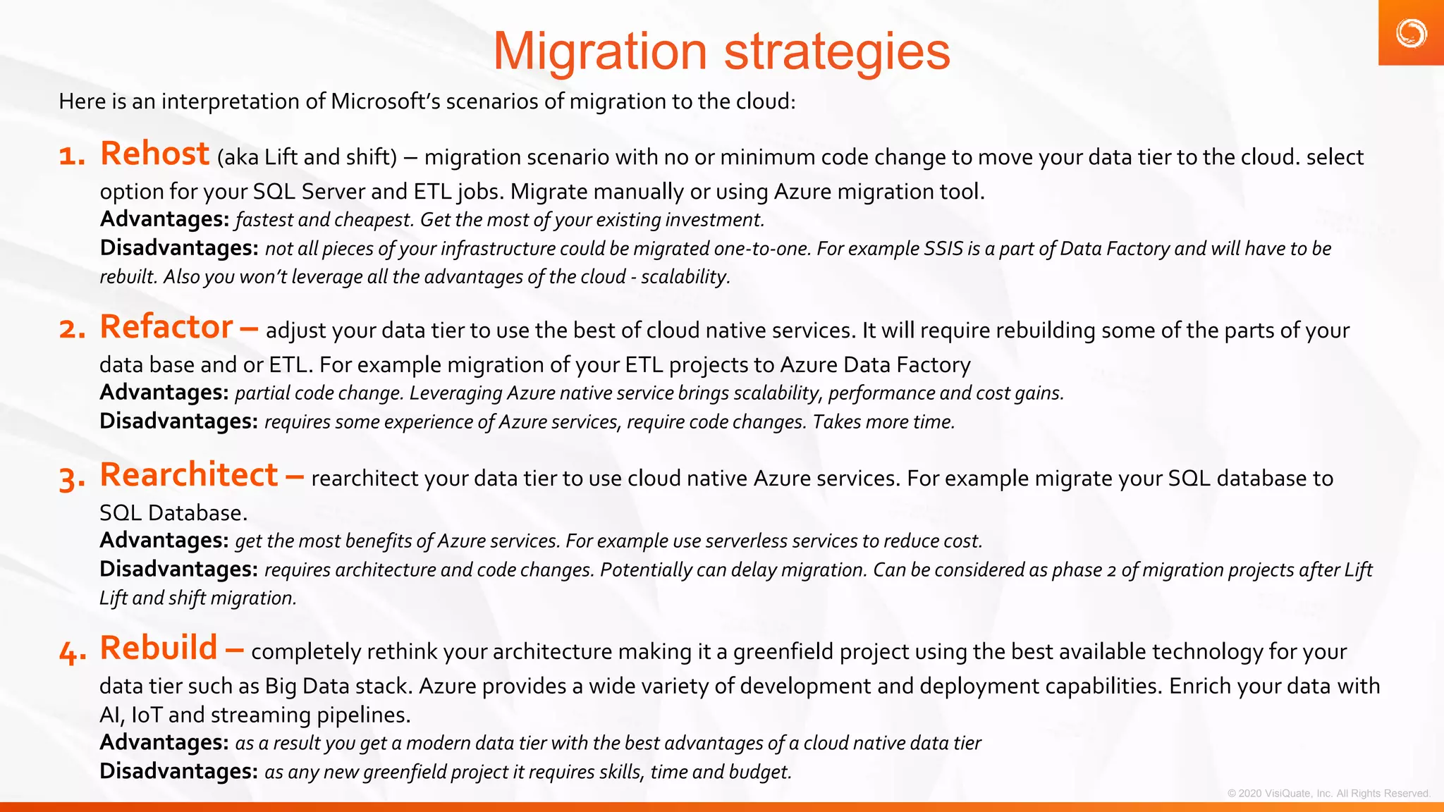 VisiQuate: Azure cloud migration case study