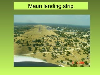 Maun landing strip 