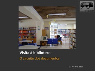 Visita à biblioteca
O circuito dos documentos
José Pina 2010 - BECA
 