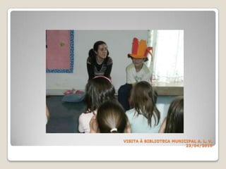VISITA À BIBLIOTECA MUNICIPALA. L. V.23/04/2010