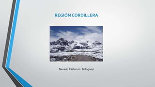 REGIÓN CORDILLERA 
Nevado Pastoruri - Bolognesi 
 