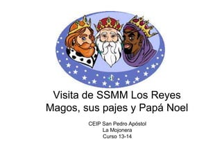 Visita de SSMM Los Reyes
Magos, sus pajes y Papá Noel
CEIP San Pedro Apóstol
La Mojonera
Curso 13-14

 