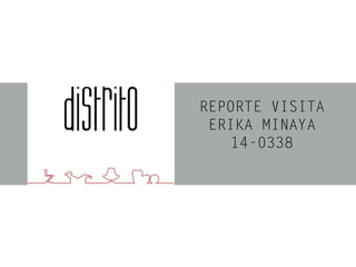REPORTE VISITA
ERIKA MINAYA
14-0338
 