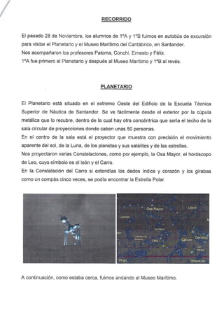 Visita Museo Marítimo y  Planetario