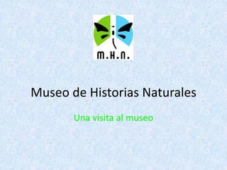 Museo de Historias Naturales
Una visita al museo
 